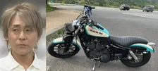 【 ヒロシ 】 「ベース練習しててノイローゼになりそうだから、バイク乗ったわ」　愛車ハーレーで気分転換　「キャンプ場に行った」