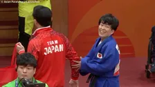 全盲の半谷静香が日本勢金メダル第1号 ！ 大逆転勝ちでアジア女王に輝く、2大会連続の表彰台【アジアパラ・柔道】