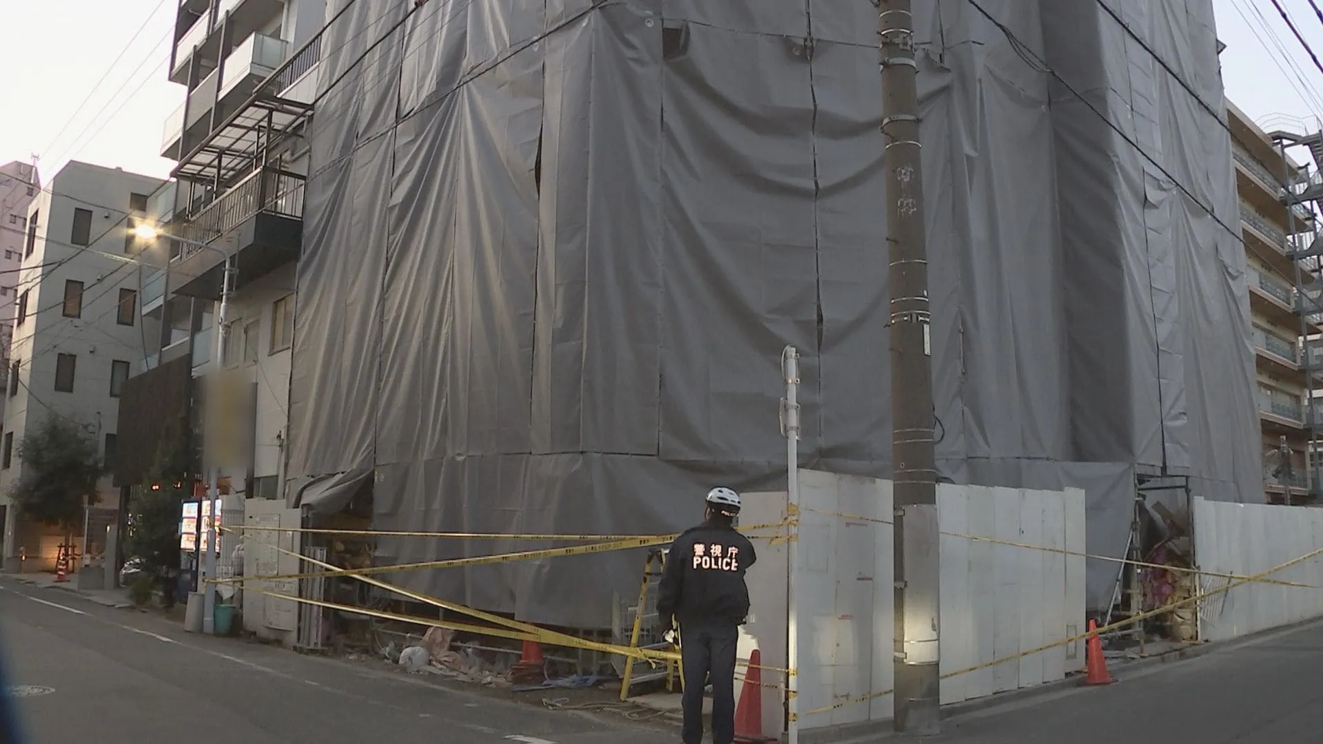 東京・台東区のマンション新築工事現場で男性作業員（70代）が転落し死亡　警視庁