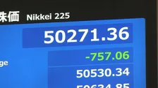 【速報】日経平均株価　一時700円超下落