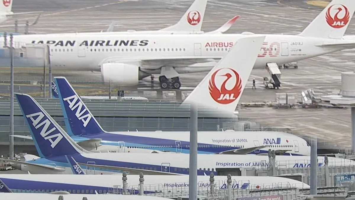 【速報】羽田空港　雷雲の接近により航空各社が地上作業中止　全日空・日本航空