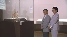 天皇皇后両陛下　弘法大師生誕1250年特別展へ