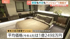 新築も中古も“億ション”同水準まで値上がり　東京23区のマンション平均価格 「高すぎて買えない家」が増加