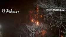 埼玉・秩父市の山林火災　一度「鎮圧」発表も再び延焼　きょうも消防や自衛隊による消火活動継続へ