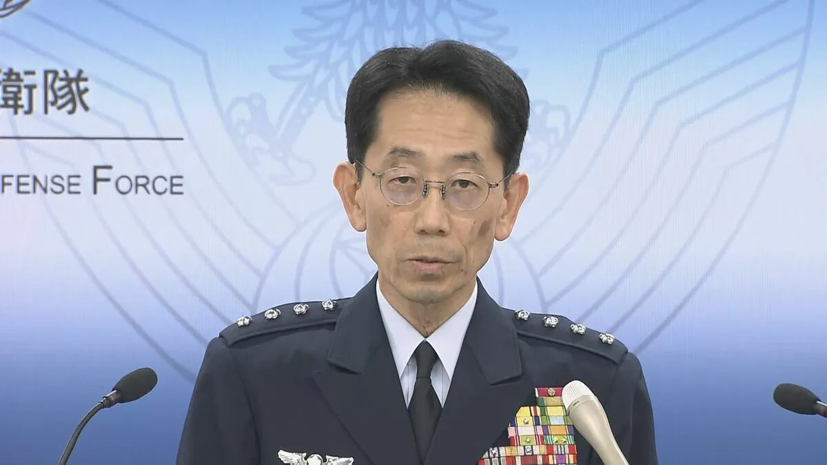 【速報】空自F2戦闘機の墜落事故で訓練飛行見合わせ　森田空幕長が臨時会見で明らかに