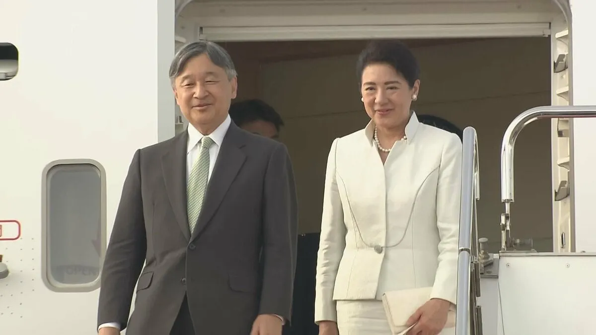 天皇皇后両陛下　モンゴルから帰国　今月6日から国賓として公式訪問　政府専用機で到着