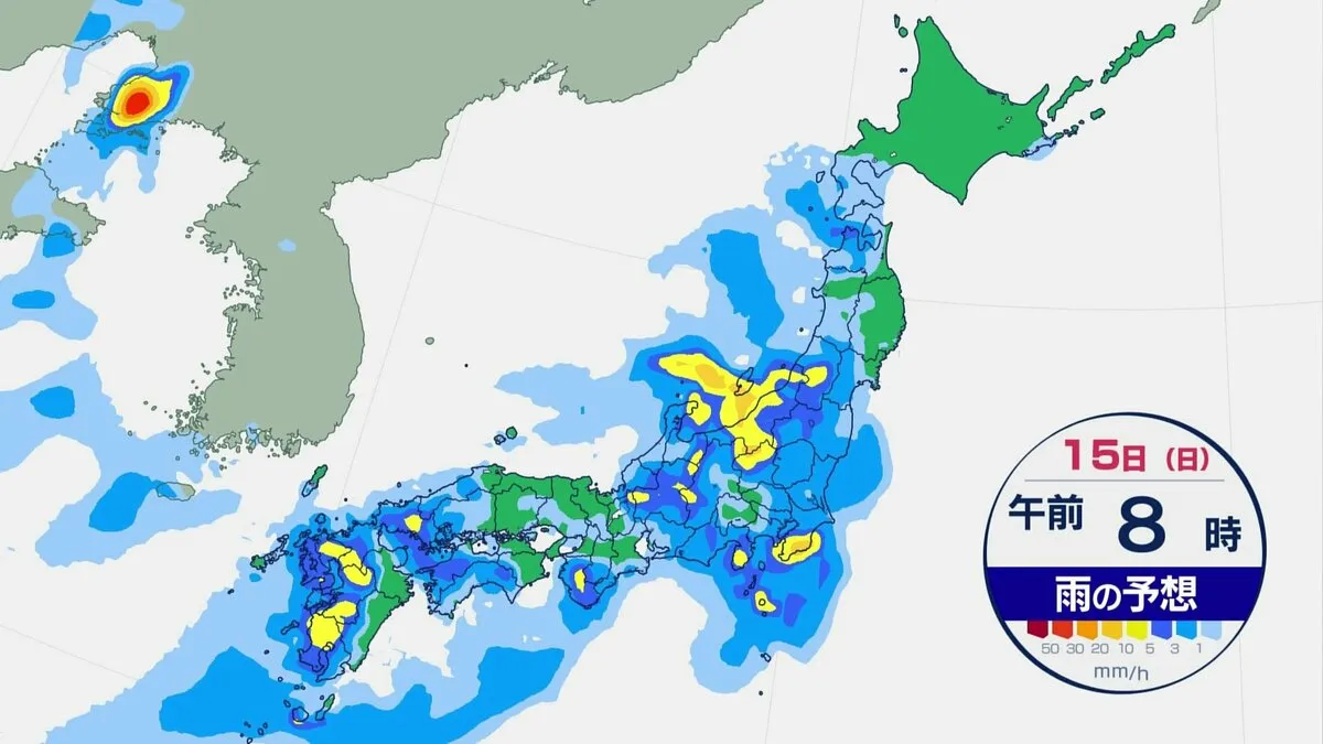 【週末は大雨】土曜日は西日本で大雨の恐れ　日曜日は東京・関東地方にも雨雲　梅雨前線＋湿った空気で雨量増える【雨の予想シミュレーション】