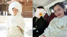 【 元アイドリング!!!・佐藤ミケーラ倭子 】　「幸せハッピー丸です！」明治神宮で結婚式を報告　夫「ダニー」との2ショットや白無垢姿を披露