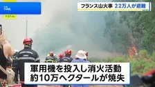 フランス南西部の山火事 猛烈な勢いで広がる、22万人が避難