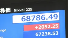日経平均株価　初の6万8000円台　午後も一段高で2000円超える値上がり　キオクシア株が上昇し、一時　時価総額がトヨタ超え　国内2位に