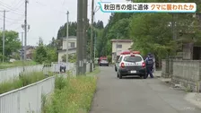 「人のようなものが倒れている」秋田市の畑で身元不明の遺体 クマに襲われたか　付近でクマ駆除