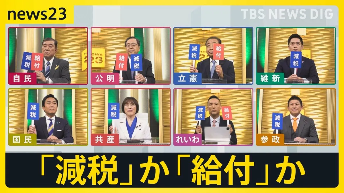 【選挙の日、そのまえに】news23で党首討論（1）　物価高対策などめぐり論戦　7月3日公示・参議院議員選挙【news23】