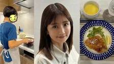 【 小倉優子 】　中学生長男と手料理ショット　「あと6年したら、一緒にお酒も飲めちゃう！！」成長実感の夕食メニューに反響
