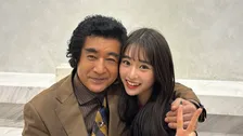 【藤岡弘、の三女・藤岡舞衣】「「世界一大好きなお父さん！」父・藤岡弘、の80歳をお祝い 顔をくっつけたツーショット写真を公開