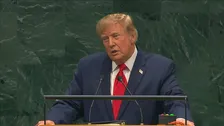 トランプ大統領が国連総会で演説　イランへの軍事攻撃を正当化　ICC脱退も呼びかけ