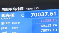 【速報】日経平均株価、7万円台回復　約3か月ぶり　米早期追加利上げ観測後退で　AI・半導体関連中心に買い注文広がる