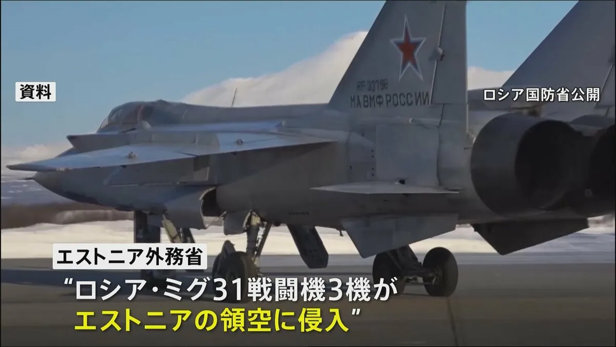 ロシア戦闘機がエストニア領空侵犯　ポーランド・ルーマニアに続き