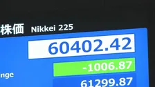 【速報】日経平均 一時1000円以上値下がり　6万1000円台割り込む場面も
