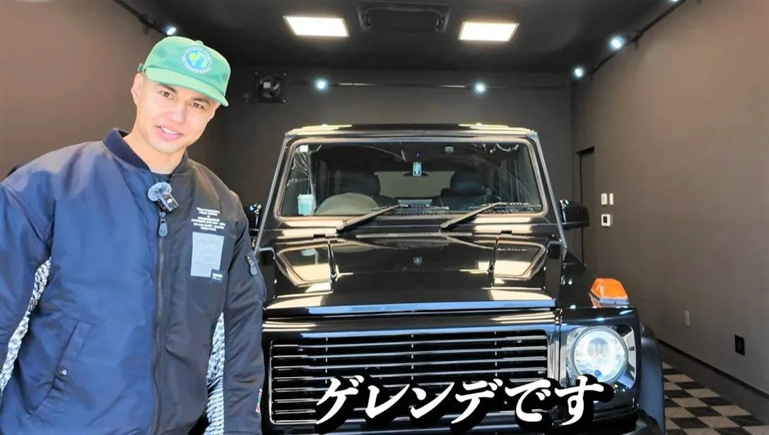 【 ユージ 】　愛車・ゲレンデを熱弁　「最終的な境地にたどり着いた」「バンパーとかこのフェンダーはマットブラックで、ボディはツヤありのブラック」