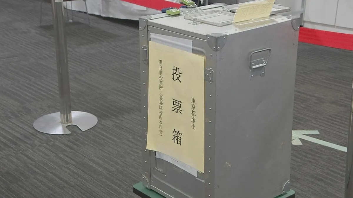 参議院選挙 過去最多2145万人超が期日前投票　有権者の20.58% 前回同時期比で約533万人増