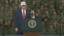 【速報】高市総理「防衛力を抜本的に強化し積極的に貢献」 トランプ米大統領と米海軍横須賀基地で原子力空母視察