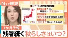 秋の訪れはいつ？寒暖差のある「暖かい秋」に　今後も相次いで発生する台風と記録的大雨に警戒【Nスタ解説】