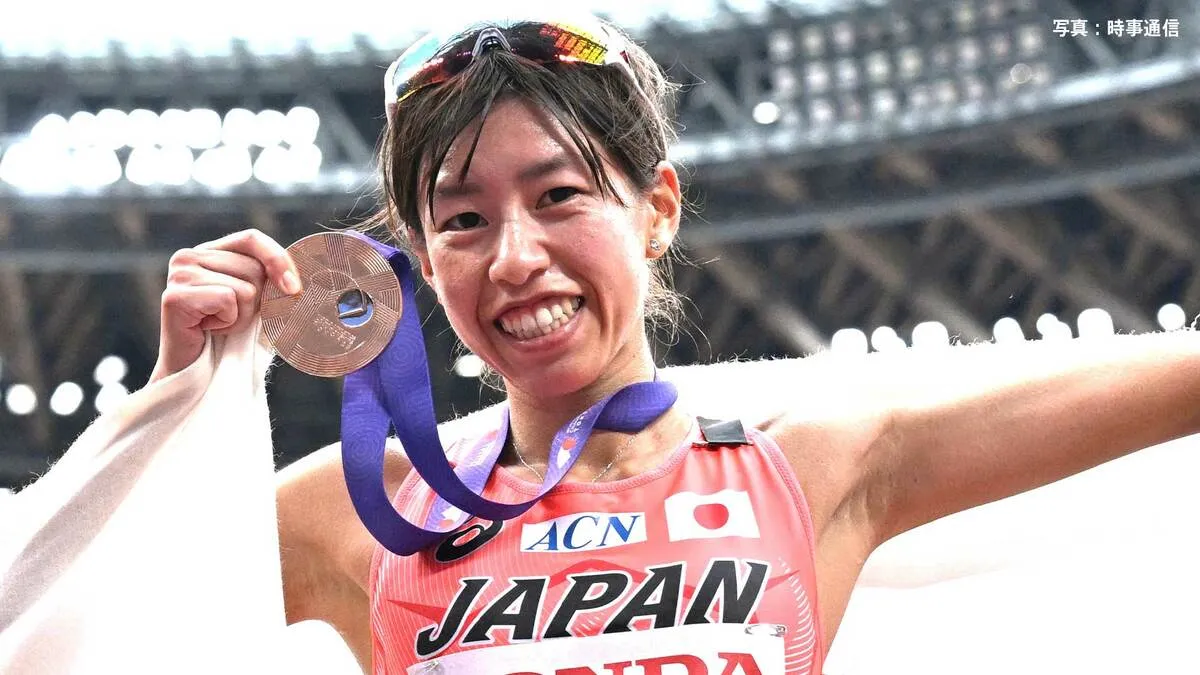 女子20㎞競歩 藤井菜々子が日本新記録で史上初の銅メダル獲得!日本のエースが粘りの歩き【世界陸上】