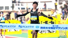 吉田祐也が日本人トップの2位！青学大後輩・黒田朝日は4秒差の3位、終盤のデッドヒート「非常に頼もしい」と感謝【別大マラソン】