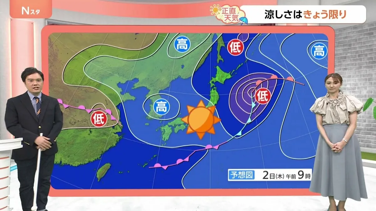 【10月2日 関東の天気】肌寒さはきょう限り