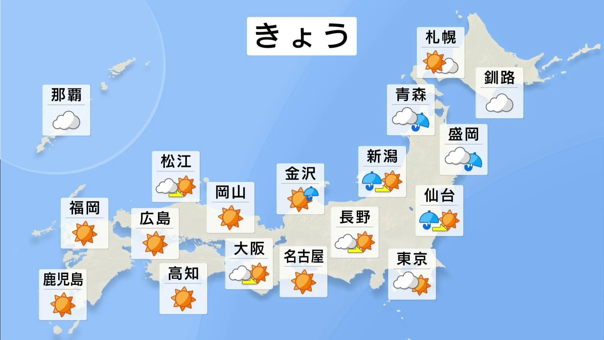 次第に天気回復！日中は日差したっぷりで気温上昇　ただ関東地方は夕方～夜にわか雨の可能性　西日本ではあすにかけ黄砂の飛来に注意