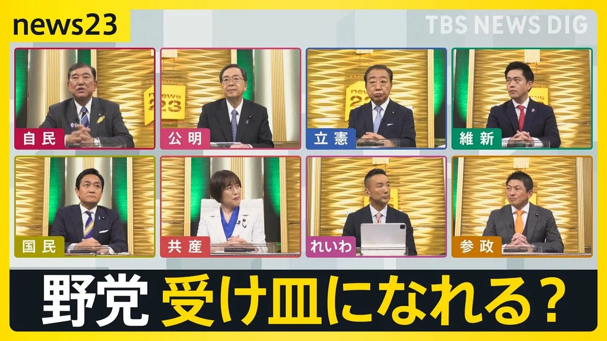 【選挙の日、そのまえに】news23で党首討論（3）　物価高対策などめぐり論戦　7月3日公示・参議院議員選挙【news23】