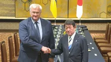 茂木外務大臣がウクライナ外相と会談　支援・対ロ制裁の継続を伝達　キーウの大修道院の修復を支援へ