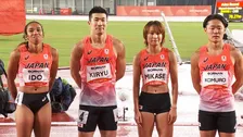 混合4×100mリレー、桐生祥秀らの日本は41秒24の5位　1走・20歳の小室歩久⽃はレース後に涙　初代王者は中国【アジア大会】