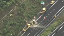北関東自動車道（東行き）足利IC－佐野田沼IC間の通行止めを解除　道路脇の法面が“幅40メートル”崩落で一時通行止め