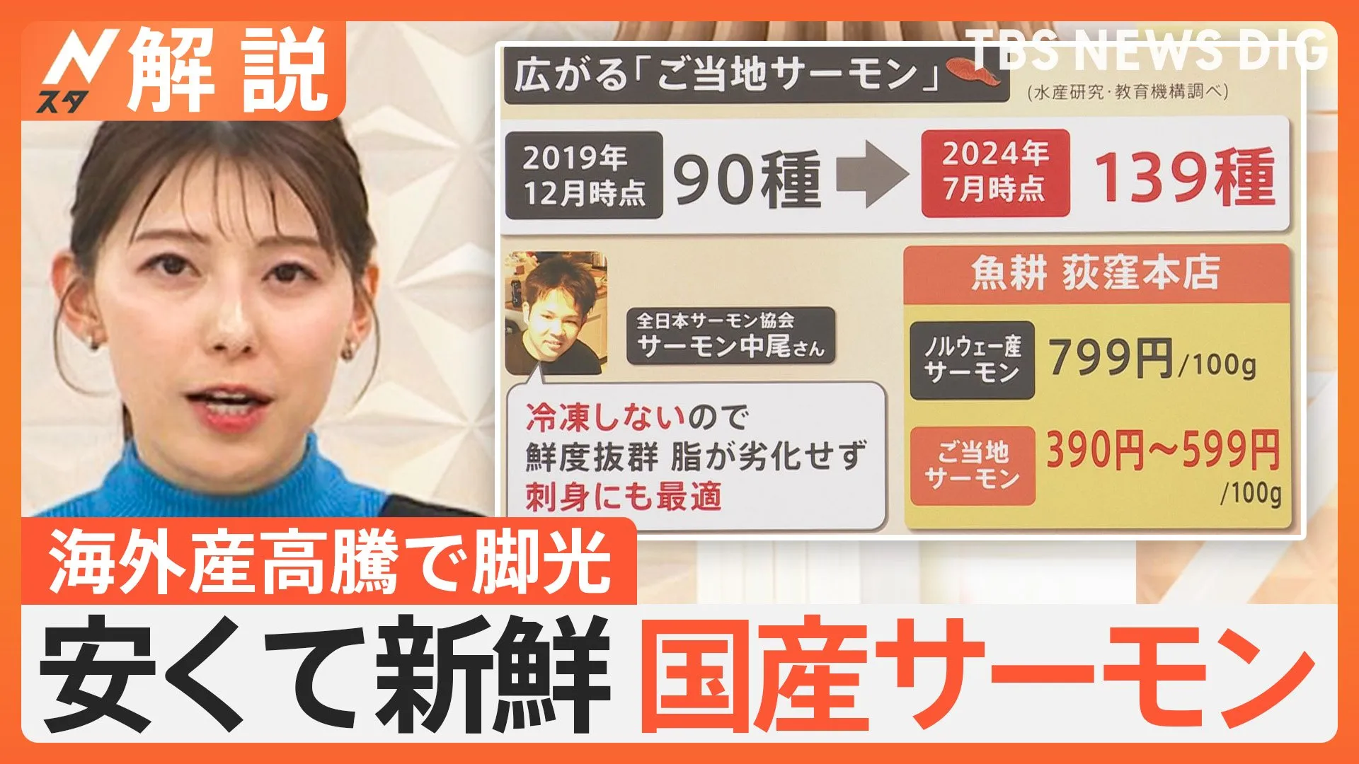 安くて新鮮「ご当地サーモン」海外産の高騰で脚光、全国で急増“陸のサーモン” 鉄道会社・テレビ局も参入【Nスタ解説】