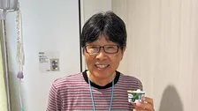 【 あのねのね・原田伸郎 】　人工股関節の手術を報告「10年ほど前から左足の股関節に痛み」　術後1日目の笑顔も公開