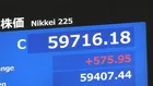 日経平均株価 575円高の5万9716円で取引終了　終値としての最高値更新　イスラエル・レバノンの停戦延長合意で警戒感和らぐ