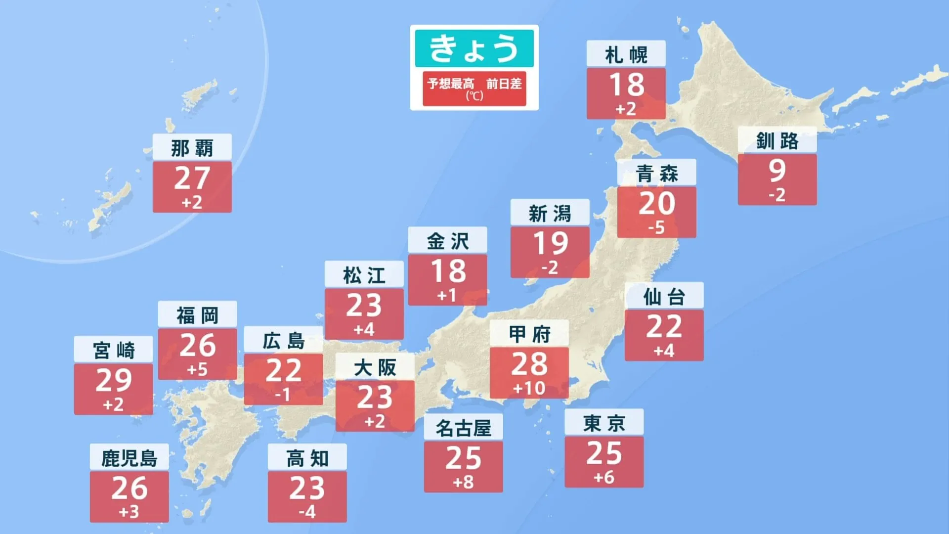 広範囲で行楽日和 関東から西で夏日続出 都心も12日ぶりに夏日予想
