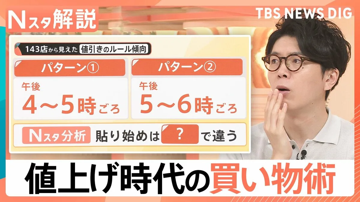 値引きシールの傾向は立地で違う？“中通路”には「思わぬ出会い」値上げ時代のスーパー買い物術【Nスタ解説】