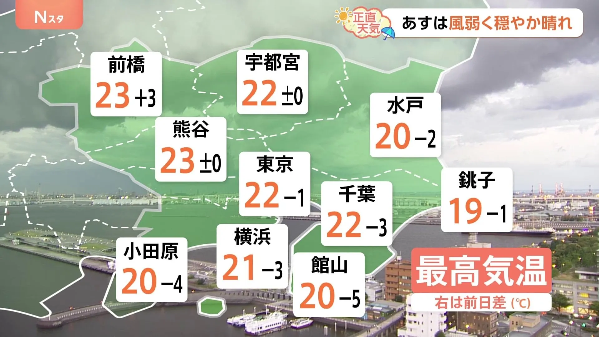 【5月8日 関東の天気】風弱く穏やか晴れ
