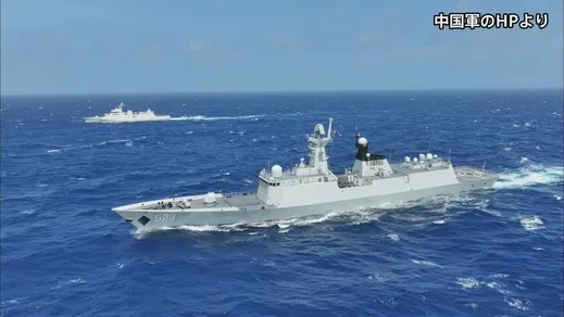 中国海軍がインドネシア海軍と台湾東側の海域で航行訓練　中国の管轄権主張する狙いも