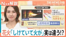 花火が「しけて火がつかない」実は違う！？先端の“ヒラヒラ”どうしてる？猛暑・物価高で注目の「公園手持ち花火」【Nスタ解説】