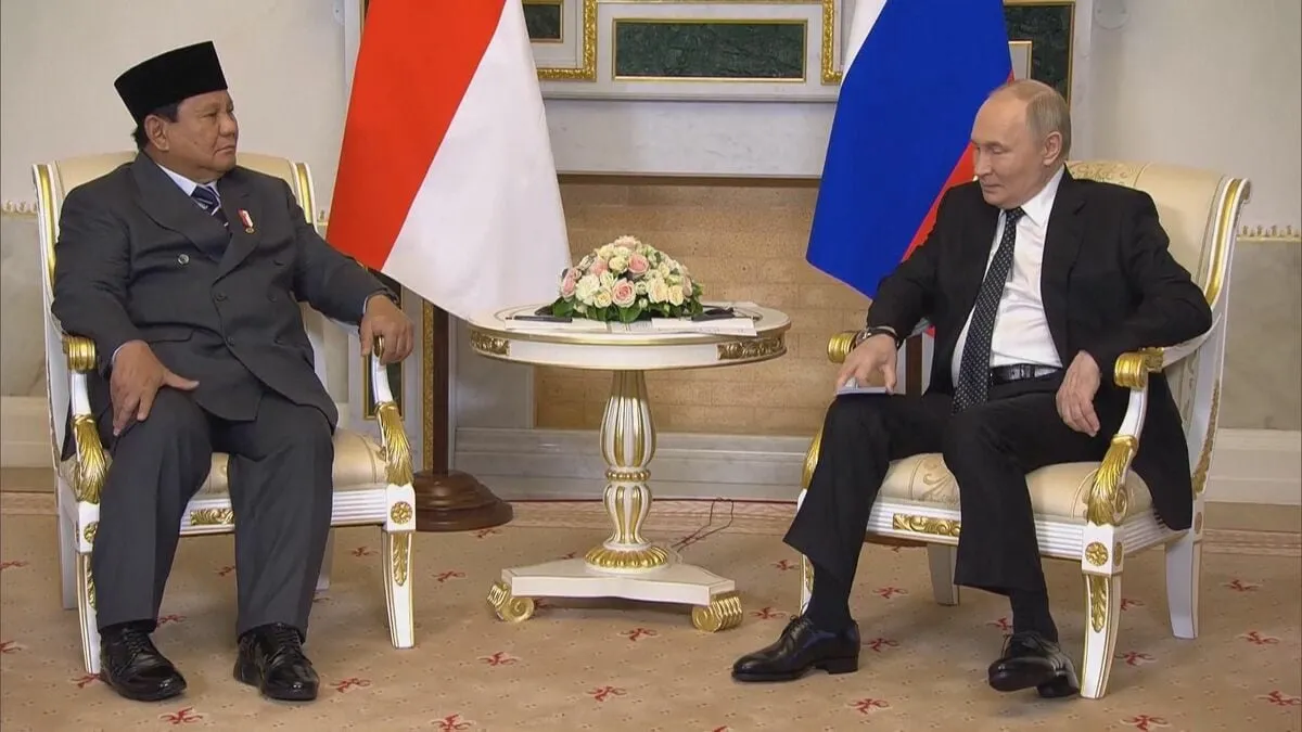 インドネシア大統領　ロシア・プーチン大統領と会談 “関係深化に意欲”　G7サミットへの参加見送り