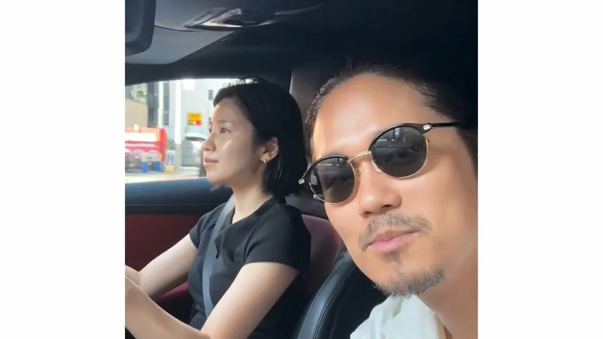 【 小池美由 】　高級メルセデスAMGの運転動画を公開「最近、運転する　まだまだ練習中　すごい緊張してる」　助手席には夫の宮城大樹も