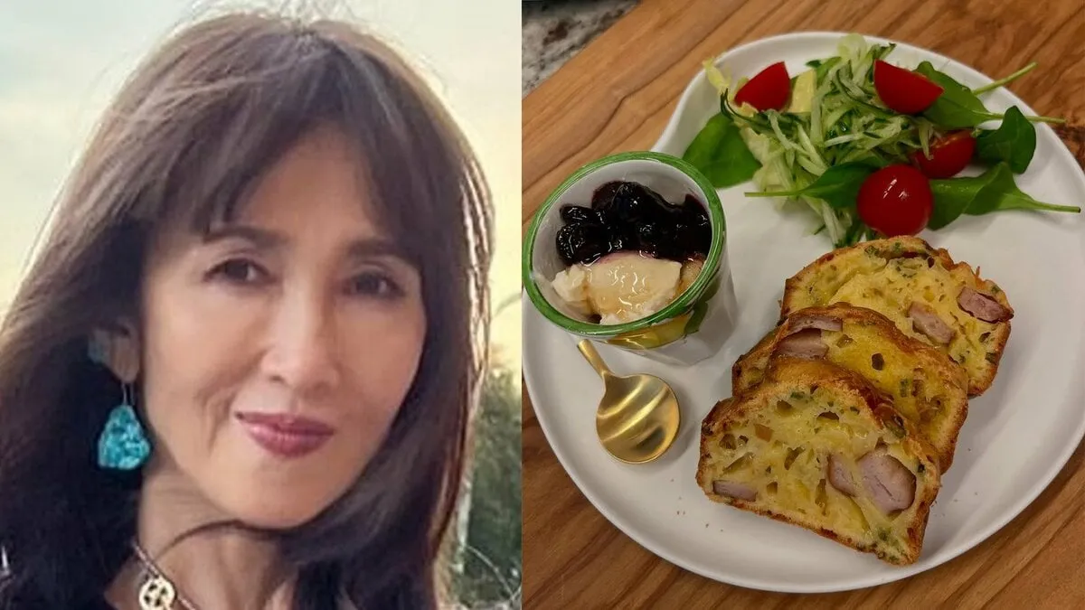 【 工藤静香 】　「食べ切りサイズ」のおしゃれランチ　米粉とソーセージで作る絶品「ケーク・サレ」と「水切り豆乳ヨーグルト」紹介
