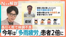 雨の日の頭痛やめまい…それ「多雨疲労」かも？長引く雨で患者が2倍に急増　対処法は“耳くるくる”【Nスタ解説】