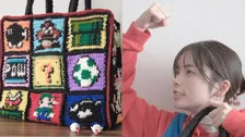 【 小芝風花 】ドット編みで「スーパーマリオのバッグ・1番の大作」本人もマリオのコスプレでパンチ　フォロワー大反響〝公式で発売できるクオリティ〟
