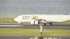 スカイマーク機が羽田空港に緊急着陸　けが人なし　タイヤにトラブル　C滑走路は午後7時半すぎに運用再開