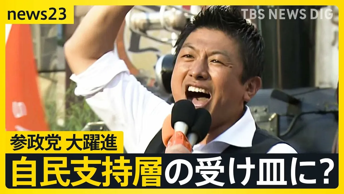 「日本人ファースト」なぜ刺さった　参政党 “大躍進”のワケ 30代・40代の投票先で「1位」　自民支持層の受け皿に？【news23】