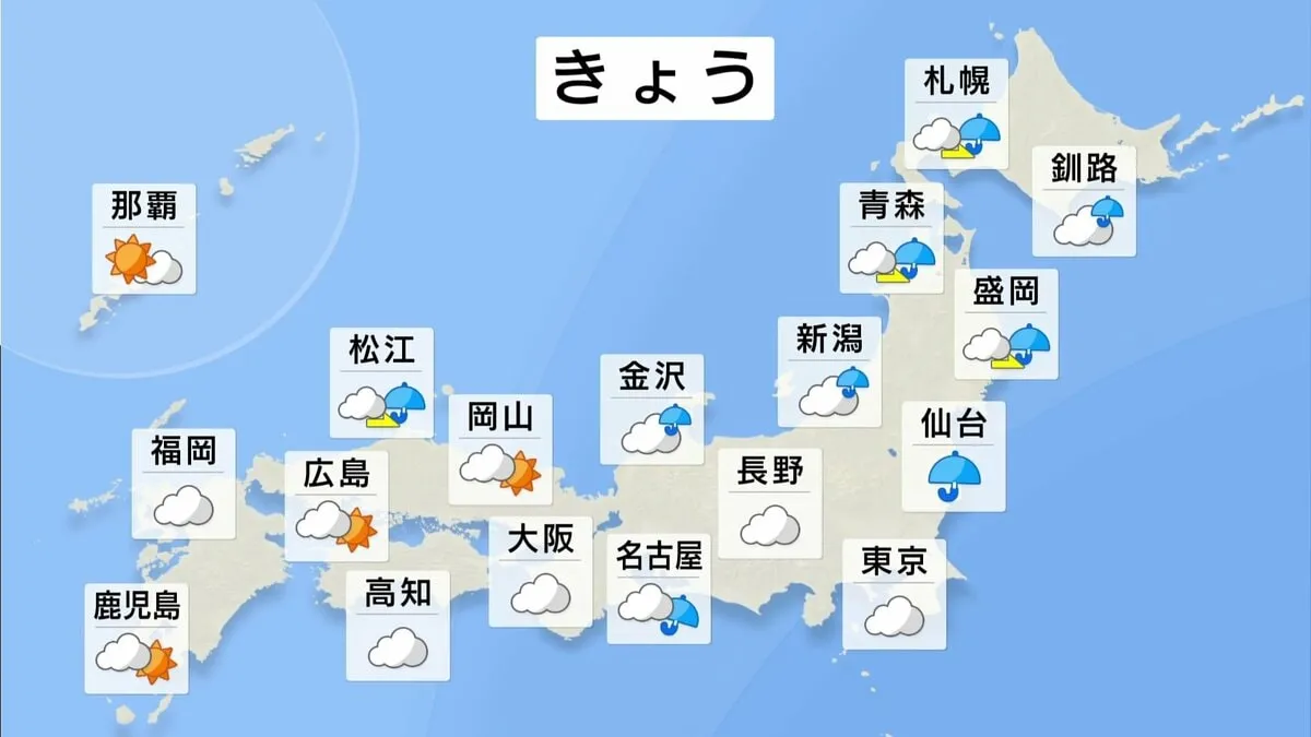 三連休は大雨と猛暑　あすにかけて北海道や日本海側を中心に荒天　連休最終日は都心でも猛暑日復活か